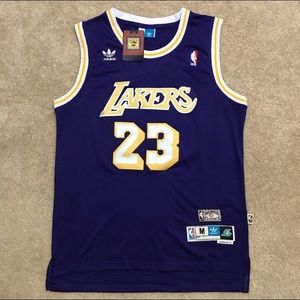 Lebron James Lakers Jersey Throwback Purple NWT